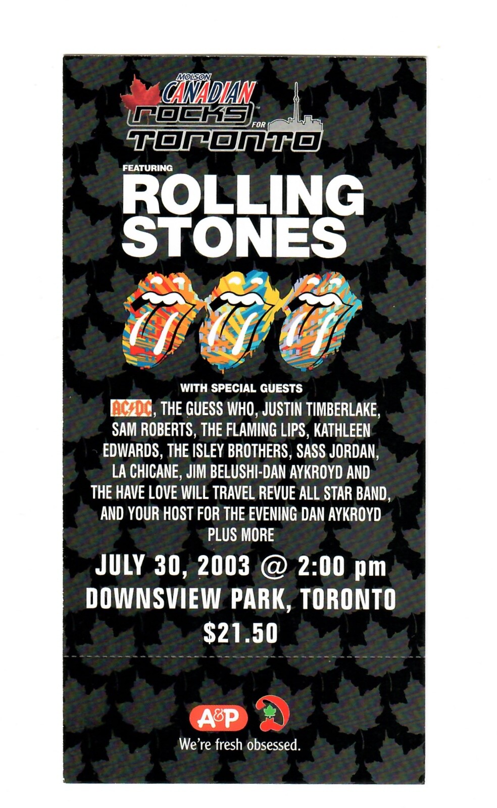 00s The Rolling Stones  Toronto live tee